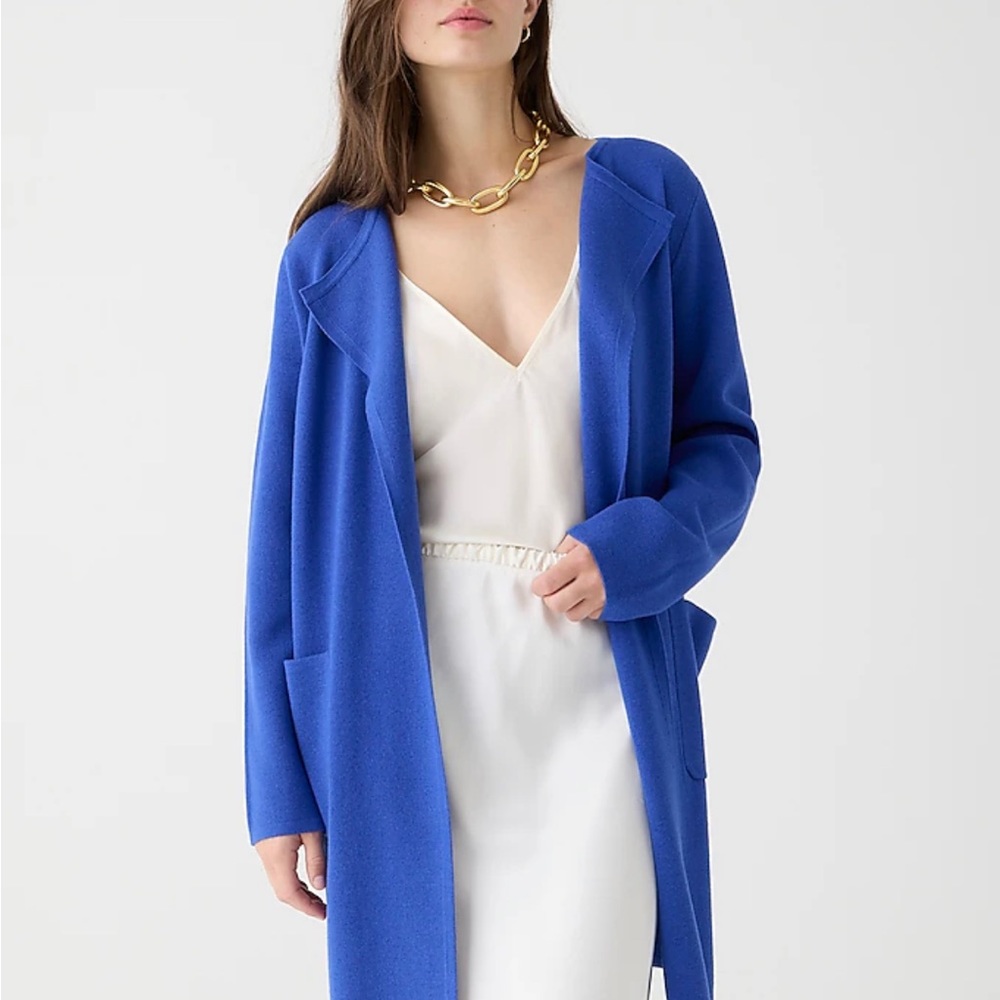 NWOT J. Crew Juliette Collarless Sweater Blazer Size XS